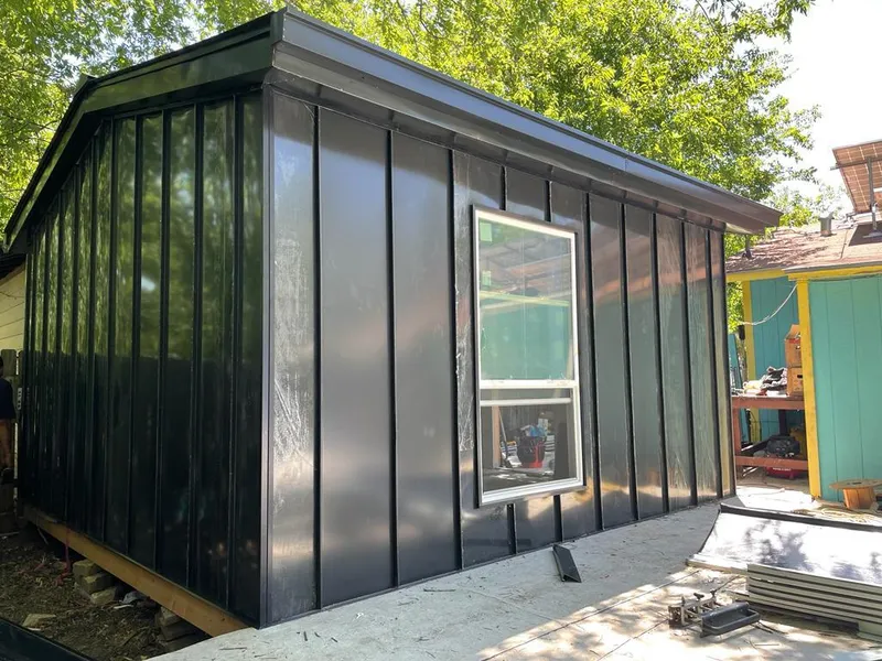 Black standing seam metal wall panels for Metal Roof Installation in Vandenberg Village